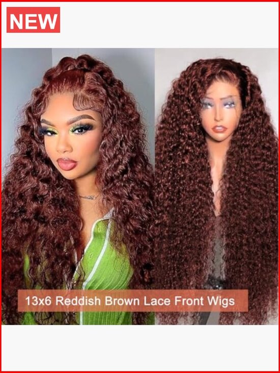 Human Hair Lace Front Wig 180 Density Deep Wave Pre Plucked main image 5